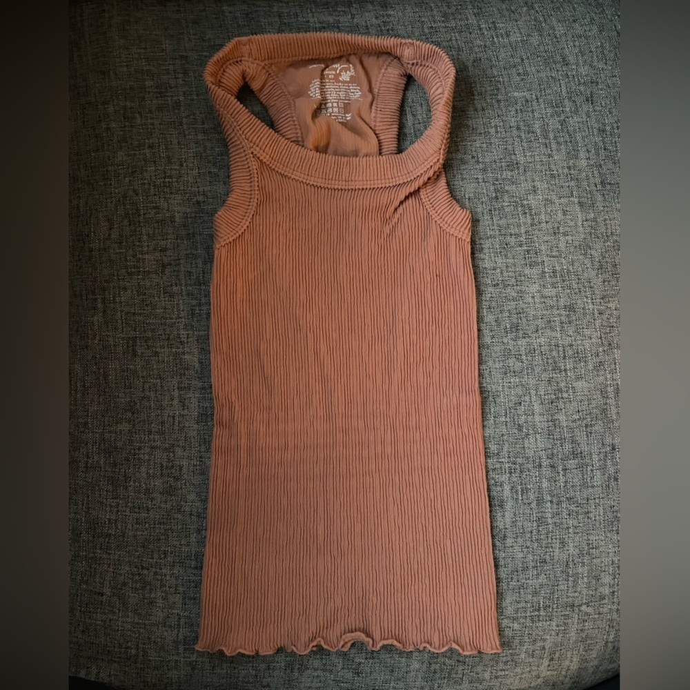 Intimately Free People Ribbed Seamless Tank in Copper Rose! NWOT - Picture 4 of 7